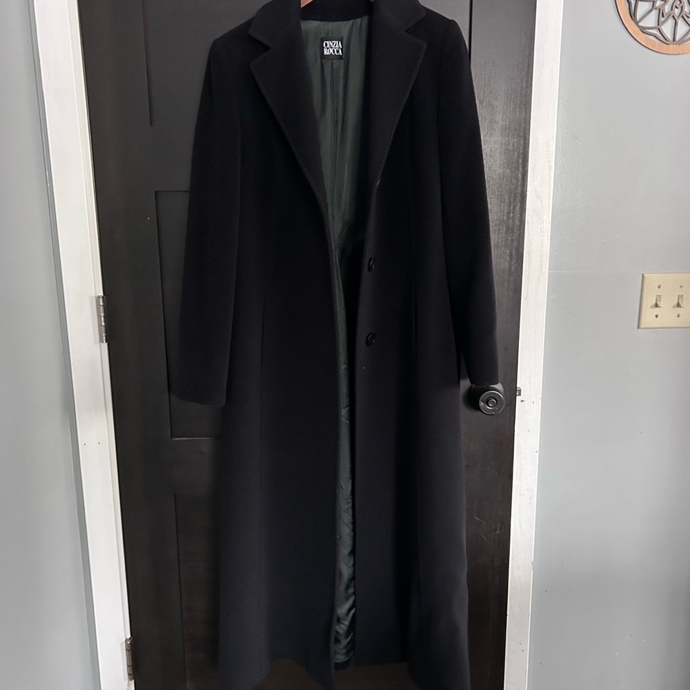 Cinzia Rocca Icons Elegant Black Coat